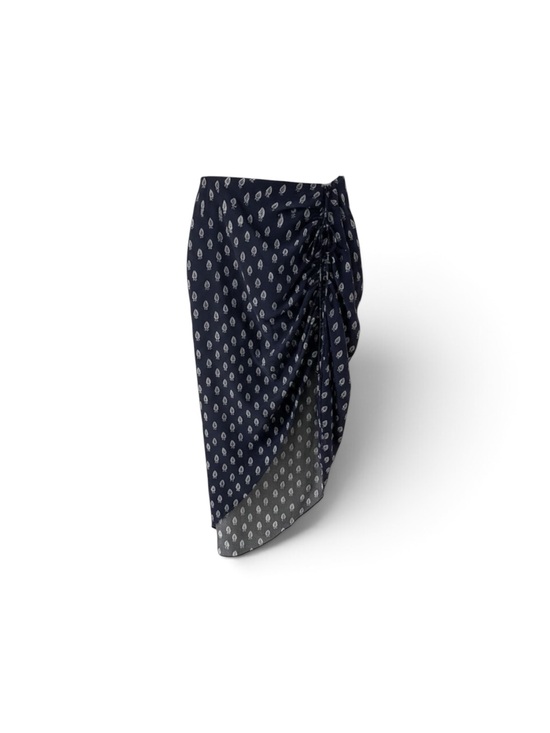 Banana Republic Dresses & Skirts - Banana Republic Navy Blue Printed Asymmetrical Skirt NWOT